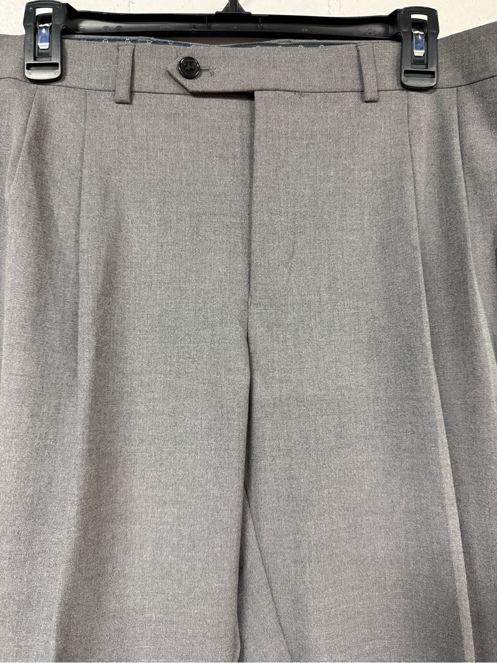 Ralph Lauren Men's Tailored Flat-Front Dress Pants in Gray